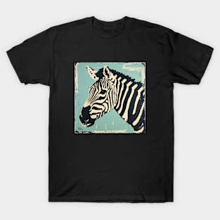 Zebra in retro vintage aesthetic T-Shirt